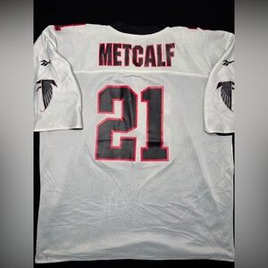 Vintage 90's Atlanta Falcons Eric Metcalf #21 Football-NFL Reebok Jersey Size 54